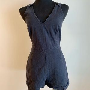 Impact x United by Blue Organic Cotton Romper with Pockets and Adjustable Straps